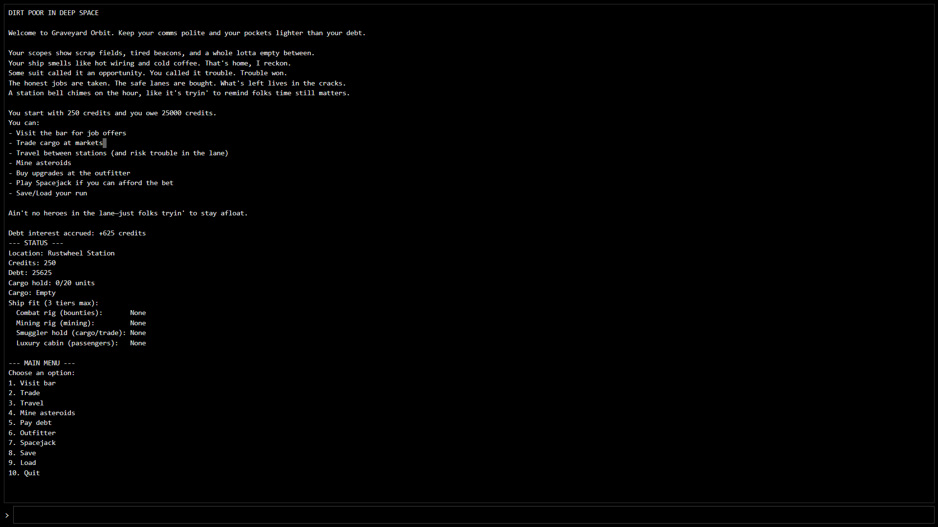 Screenshot 2 for Dirt Poor in Deep Space