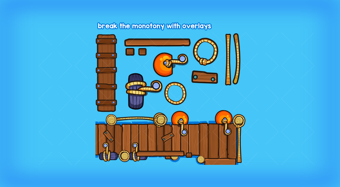 Boardwalk tileset top down game asset by Robert Brooks ...