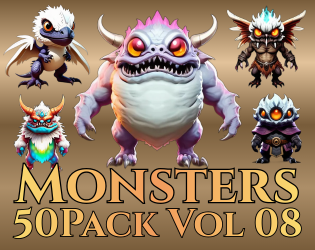 Monster Collection 250 Monsters (Vol 06 - 10) by Pixel Hammer
