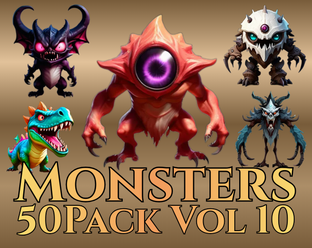 Monster Collection 250 Monsters (Vol 06 - 10) by Pixel Hammer