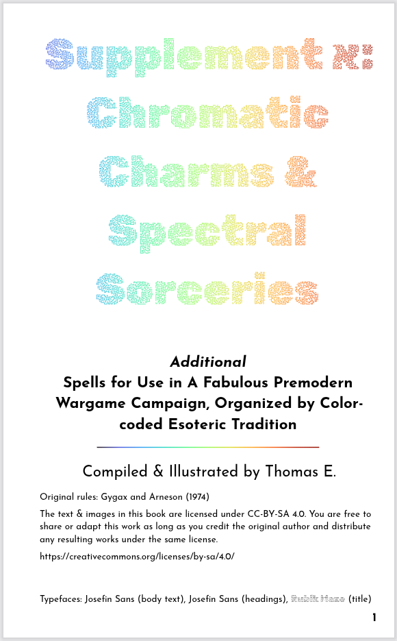 Screenshot 2 for Supplement א: Chromatic Charms & Spectral Sorceries