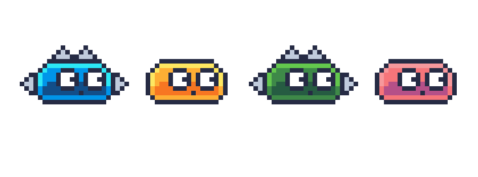 Pixel Art Slimes by PidrouDays