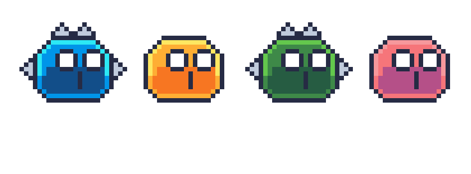 Pixel Art Slimes by PidrouDays