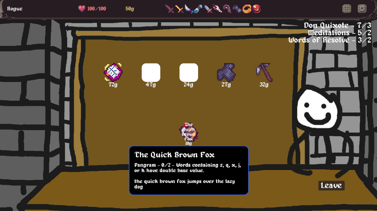 Screenshot 4 for Clack and Slash: Typing Roguelike