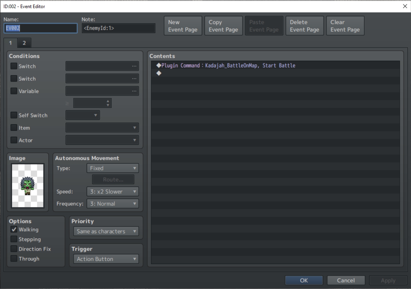 Kadajah's Battle On Map for RPG Maker MZ by Kadajah