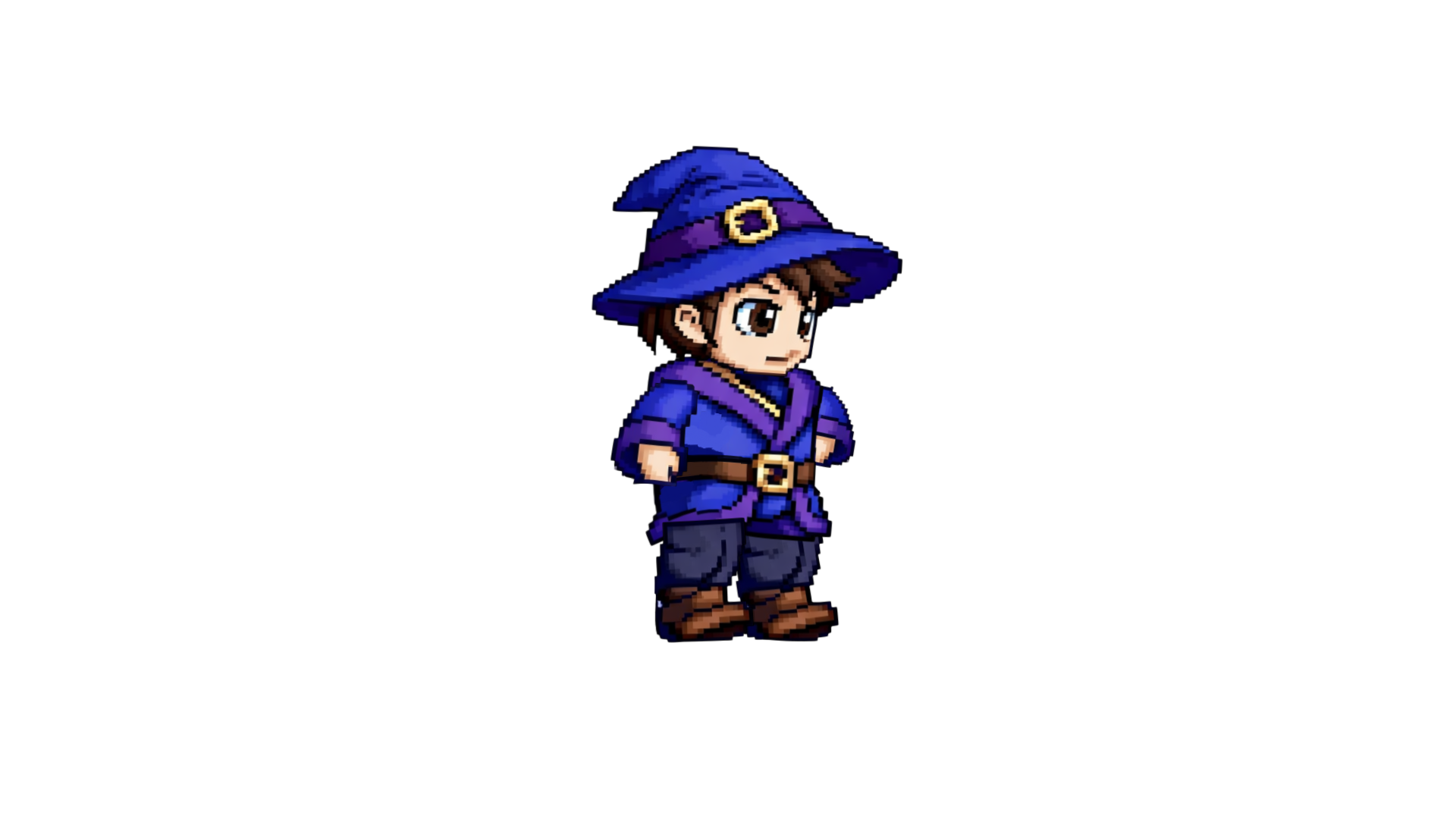 Wizard Simplistic 2d Cute Pixel Wizard - 2D Sprite Sheet & Animations (RPG/Fantasy) by ...