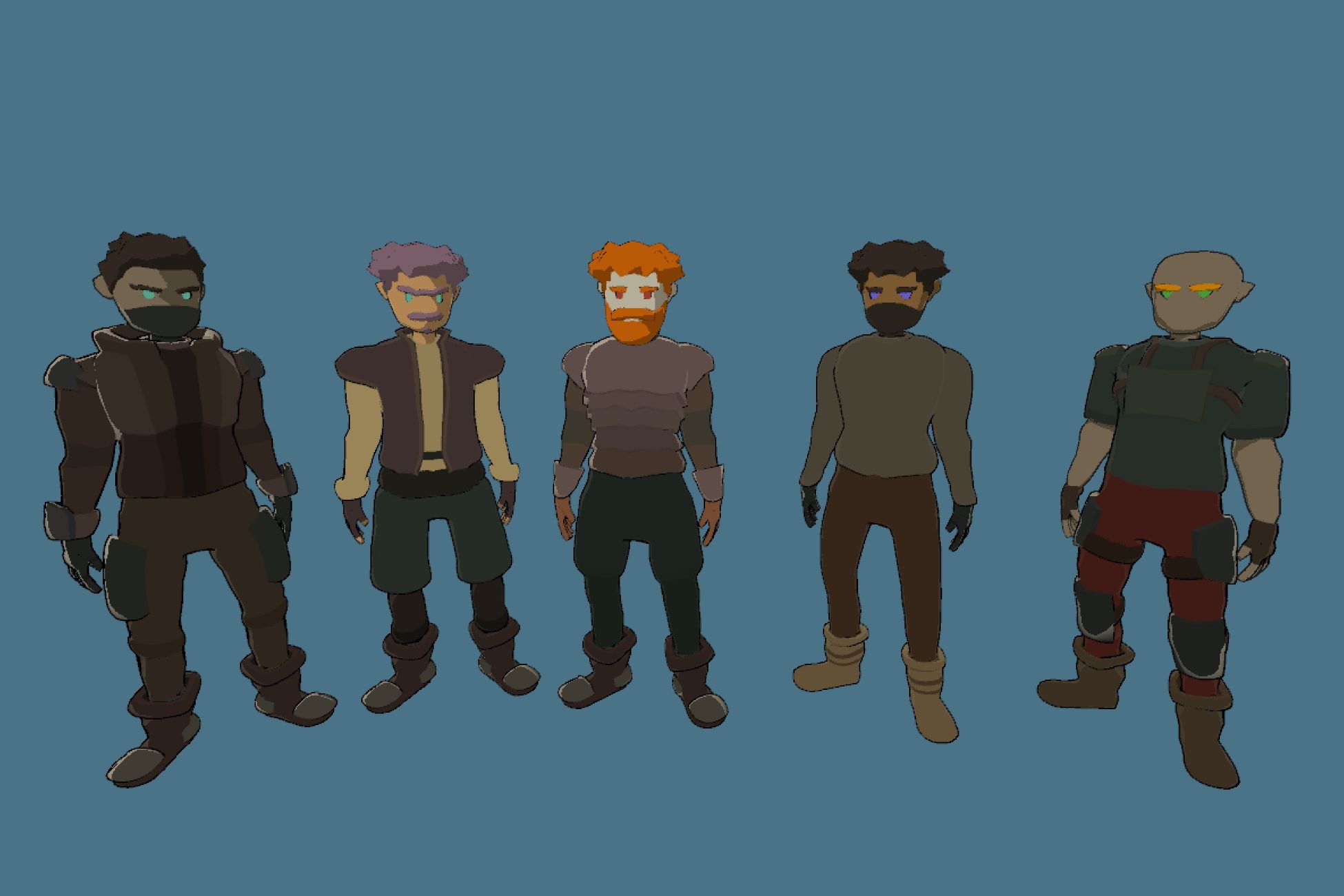 Stylized Lowpoly Male - Modular Characters by BundleSmith