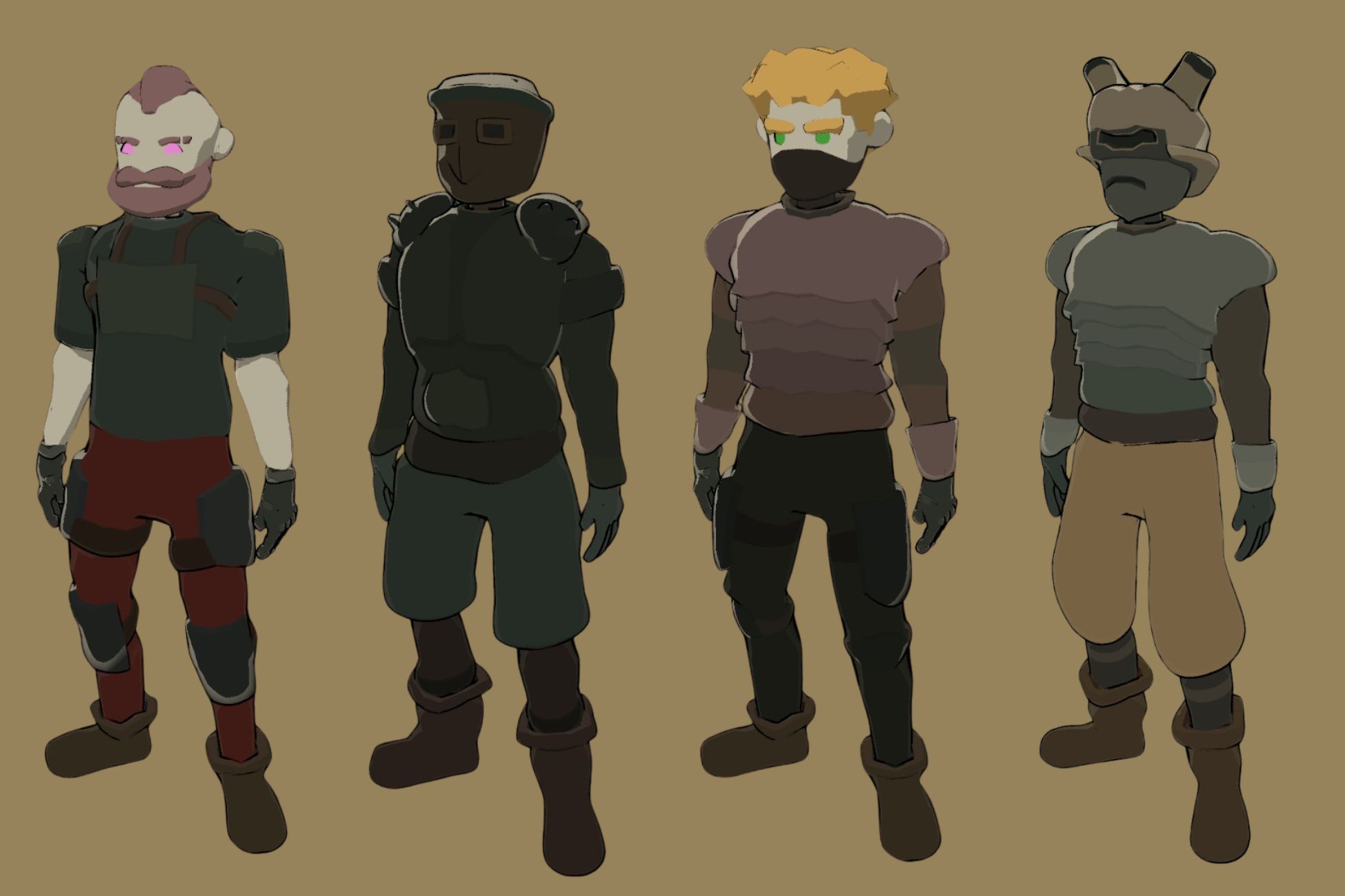 Stylized Lowpoly Male - Modular Characters by BundleSmith
