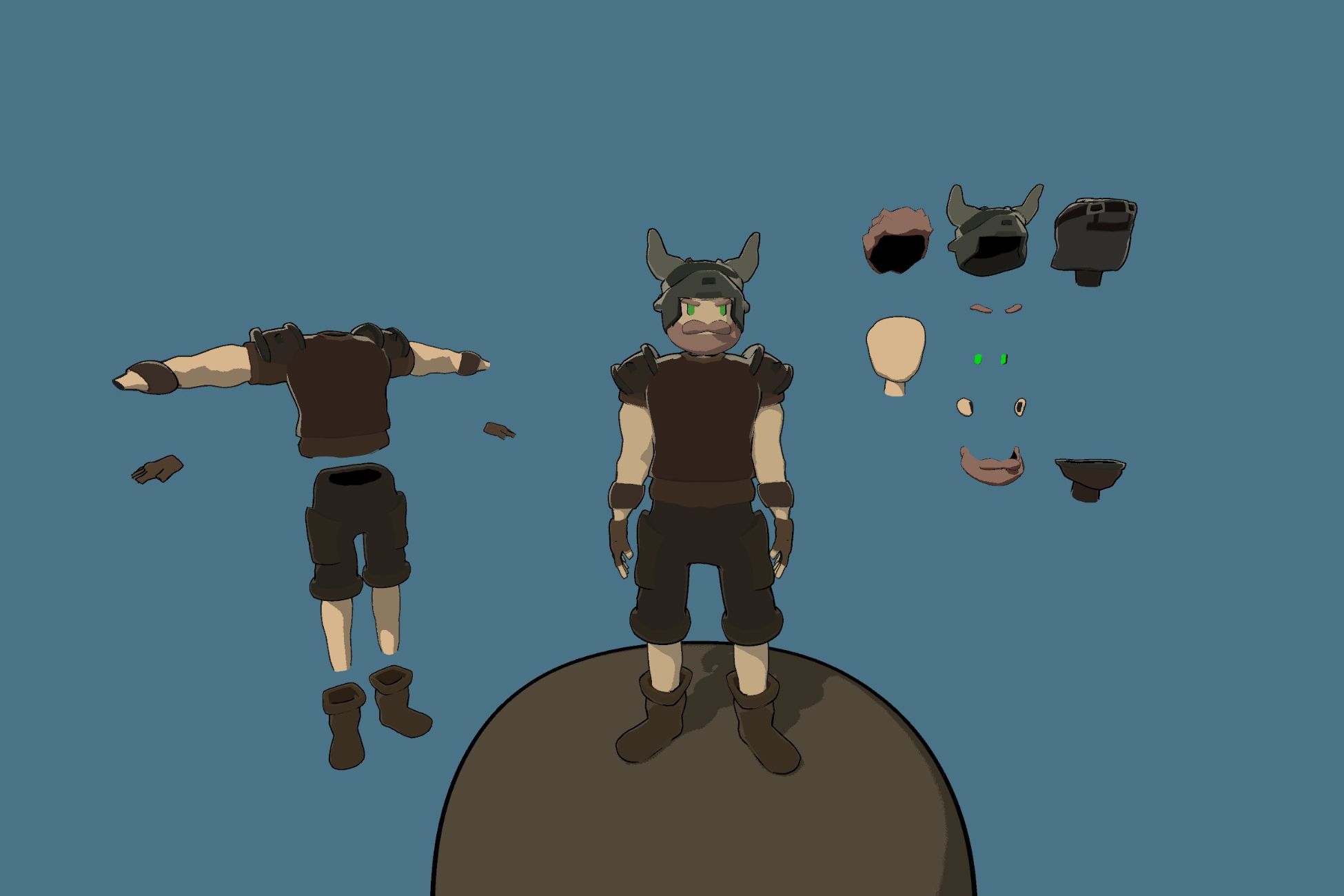 Stylized Lowpoly Male - Modular Characters by BundleSmith