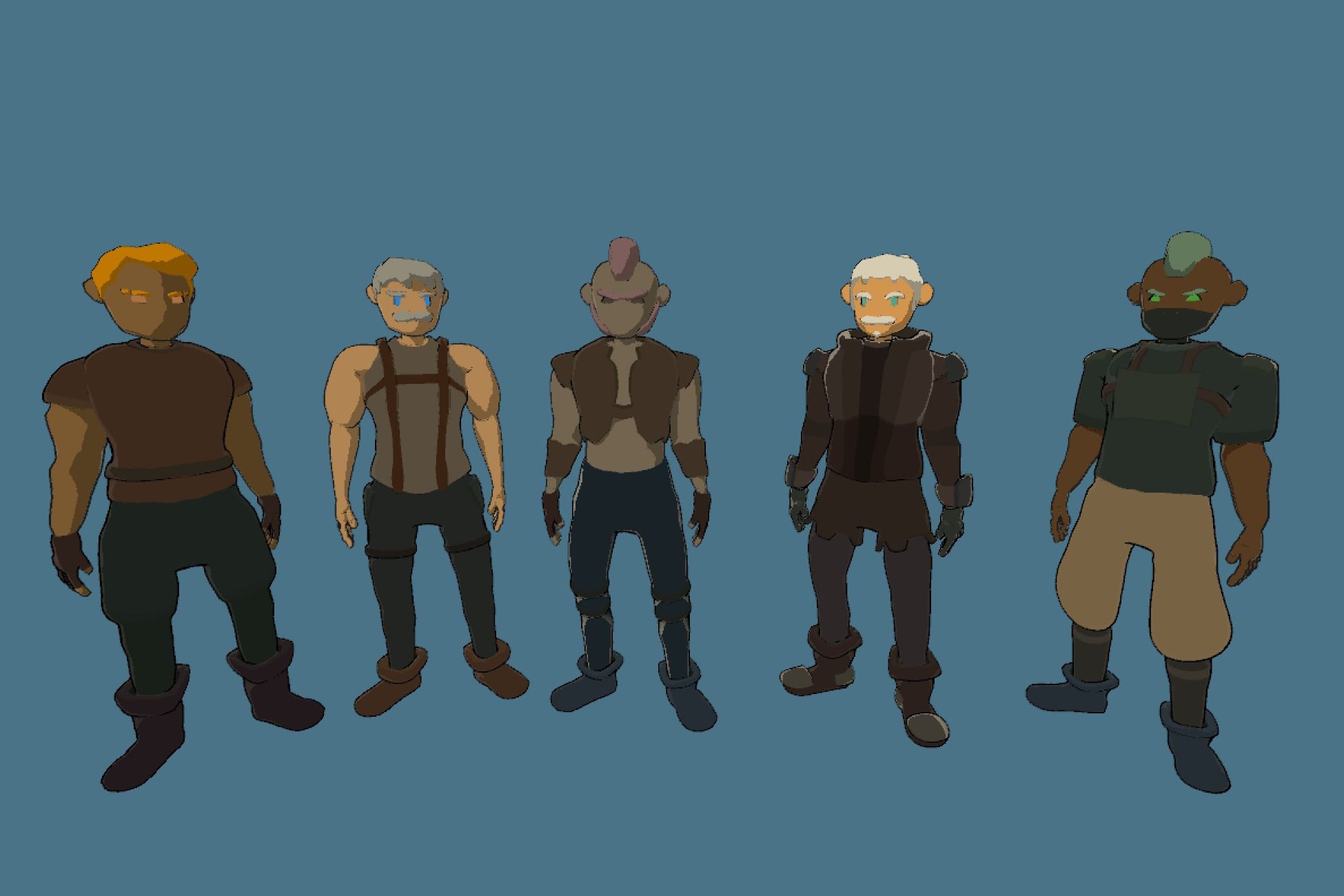 Stylized Lowpoly Male - Modular Characters by BundleSmith