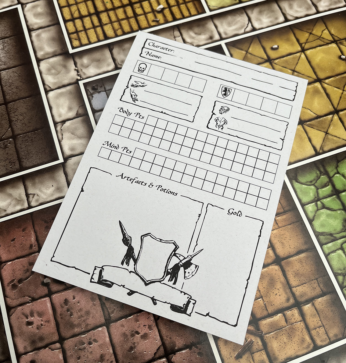 Screenshot 3 for HeroQuest - Character Sheet (1989 and 2021 remix)