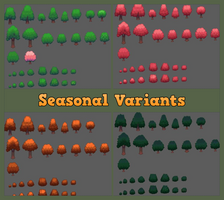 Pocket Forest Asset Pack 1.2 - Seasonal Tree Update! - Pocket Series ...