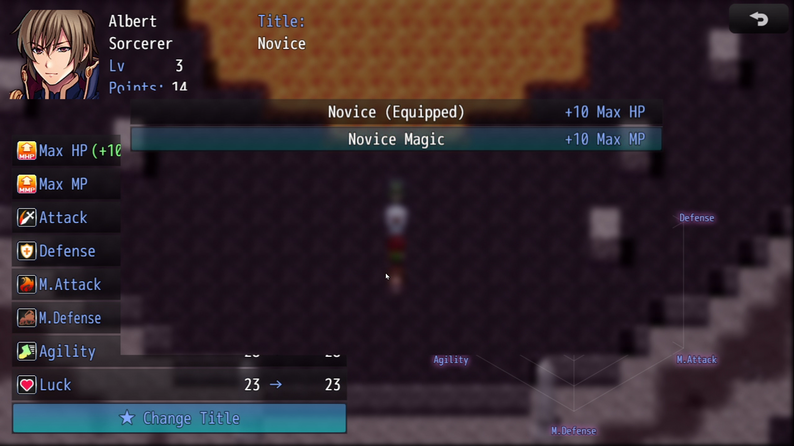 Kadajah's LvlPoints - Visual Stat Distribution for RPG Maker Mz by Kadajah