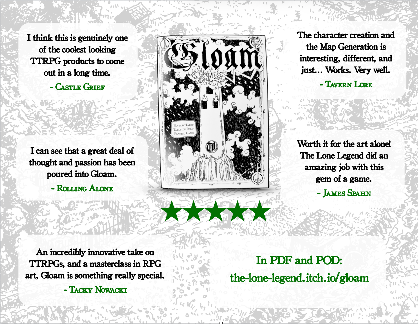 Screenshot 2 for Gloam | Folk-Fantasy Tarot RPG
