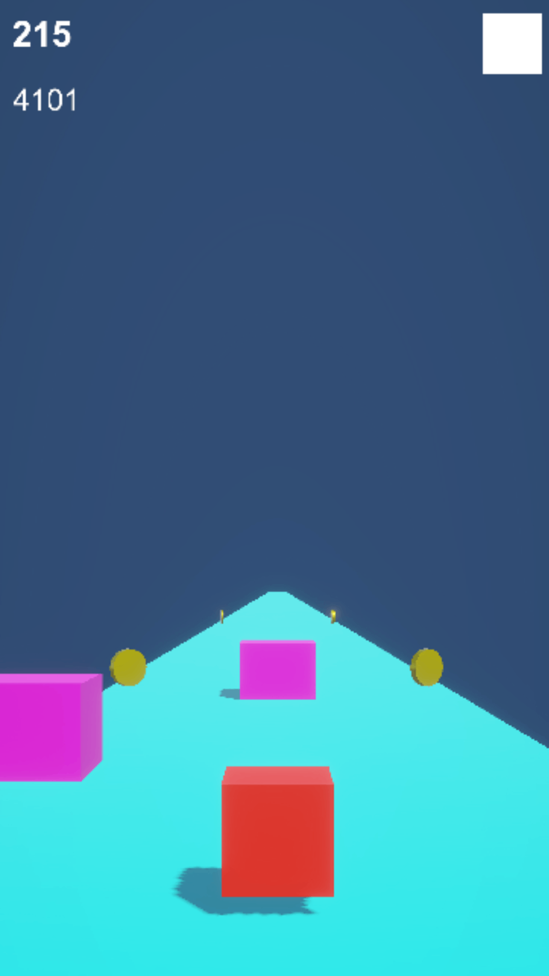 Infinite Cube Runner Game by sujal pathak games