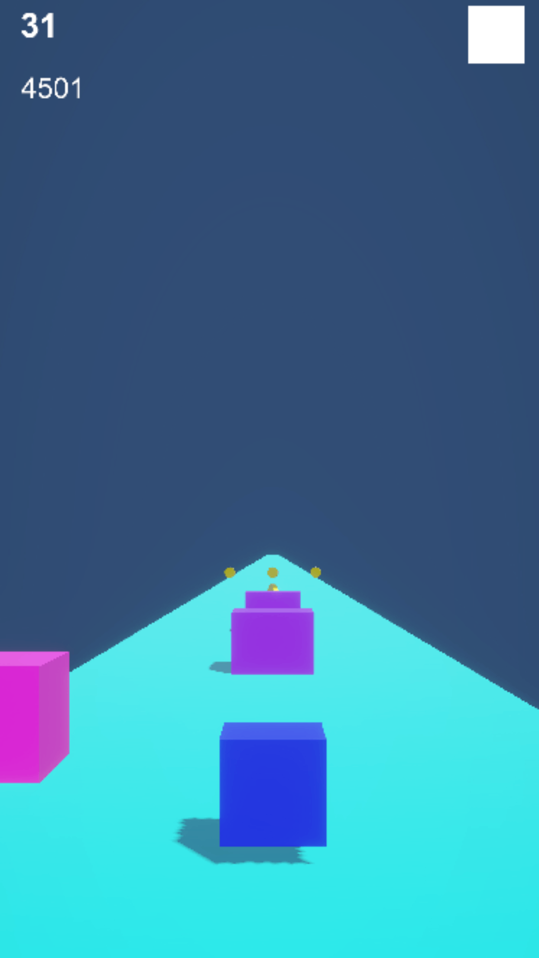 Infinite Cube Runner Game by sujal pathak games