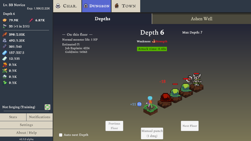 Screenshot 2 for Downspire Idle