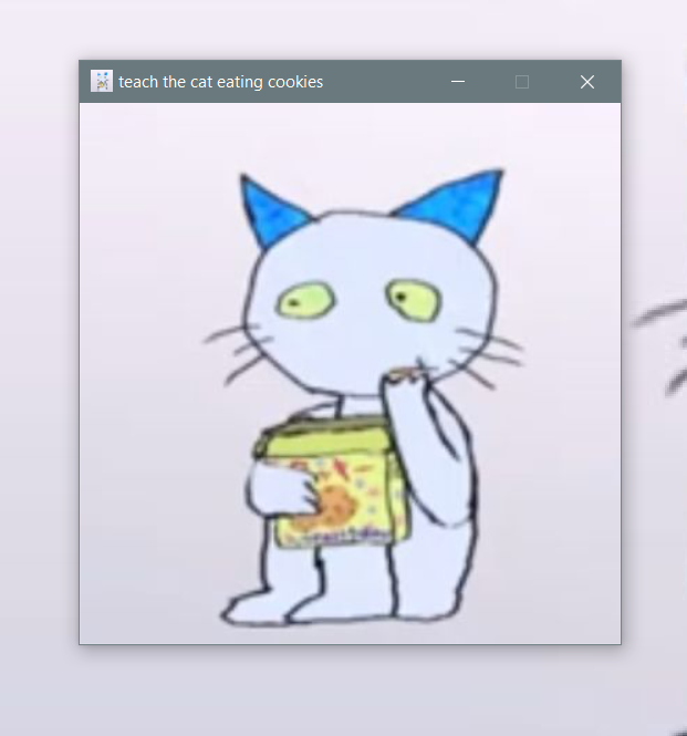 Screenshot 2 for teach the cat eating cookies