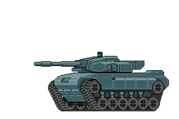 Tank shooting fire and walk animated single asset by Aralepixel