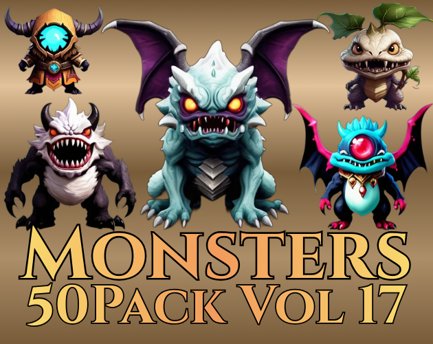 Monster Collection 250 Monsters (Vol 16 - 20) by Pixel Hammer