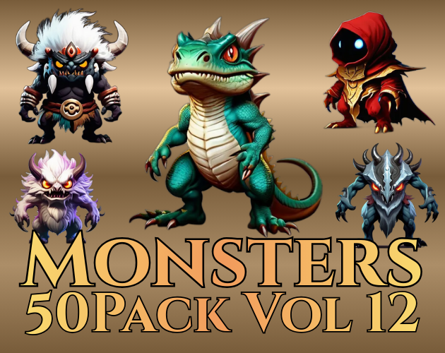 Ultimate Monster Collection 1000 Monsters (Vol 01 - 20) by Pixel Hammer