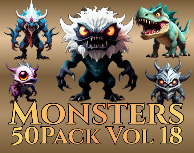Ultimate Monster Collection 1000 Monsters (Vol 01 - 20) by Pixel Hammer