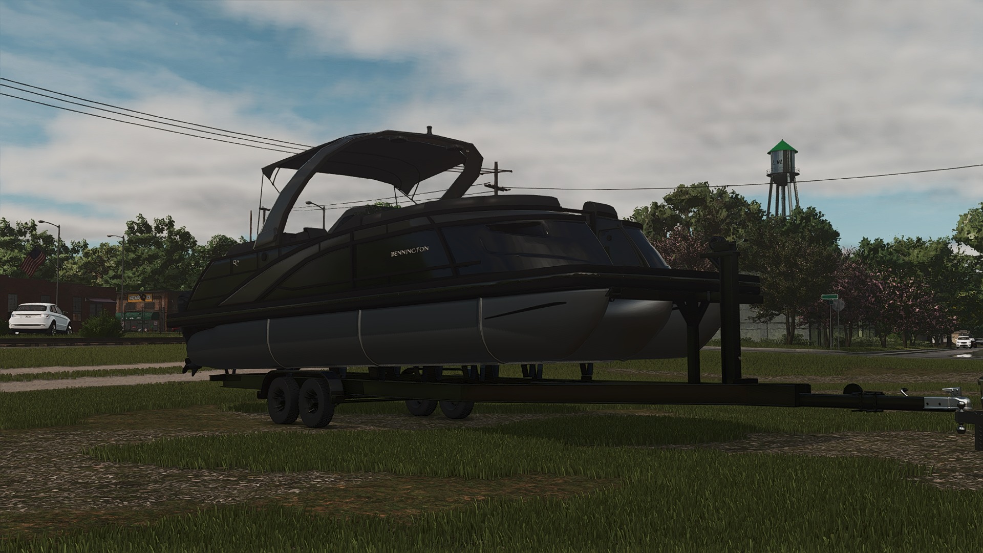 Screenshot 2 for FS25 - 2025 Bennington Q Line Pontoon Boat And Trailer