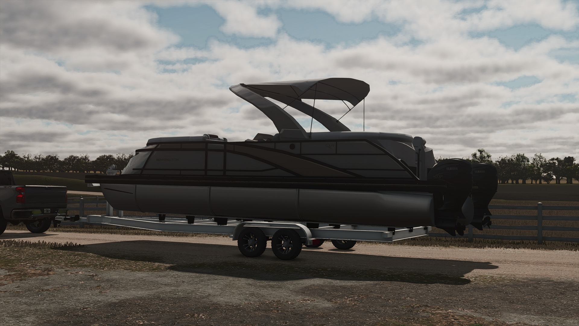Screenshot 3 for FS25 - 2025 Bennington Q Line Pontoon Boat And Trailer