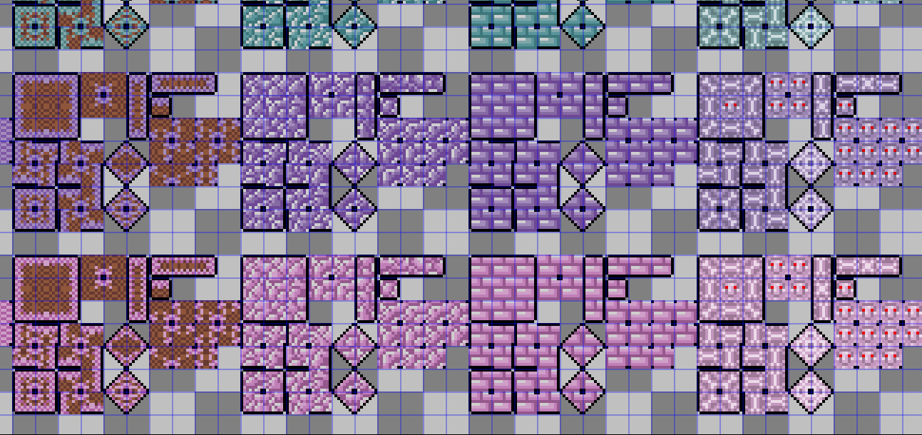 Ascii Tile Set 8×8 Fantasy Tileset Pack (Side View) by PixelGoblinForge