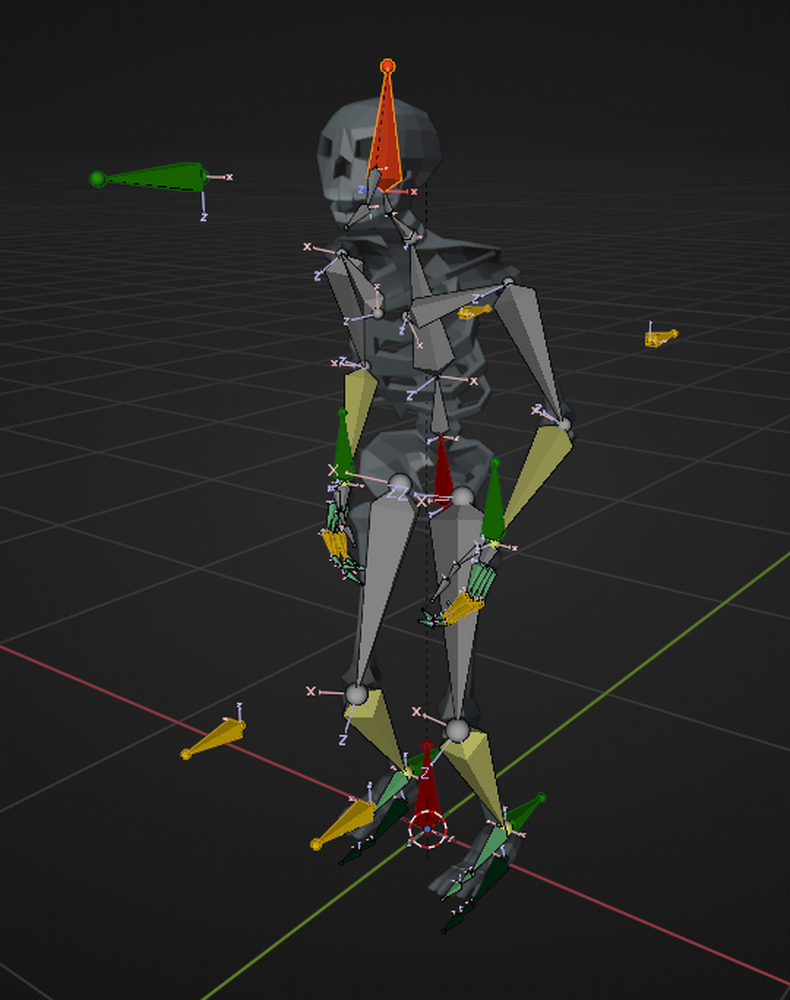 Unity Rigged Skeleton Low Poly Skeleton: Rigged & Game Ready by Zero