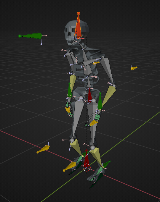 Low Poly Skeleton: Rigged & Game Ready by Zero