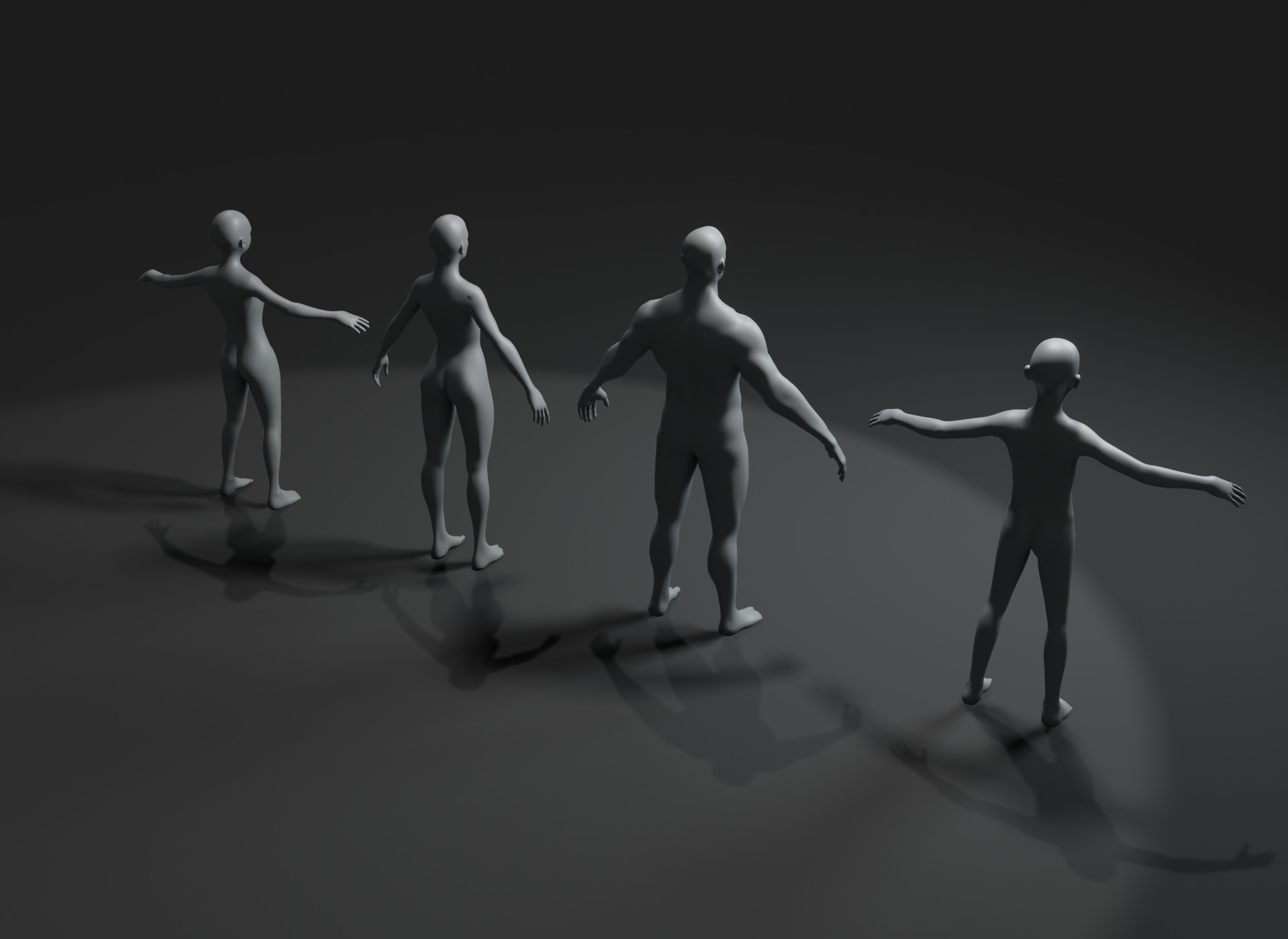 Human Body Base Mesh 10 3D Models Pack – 10K Polygons + 76 Sound ...