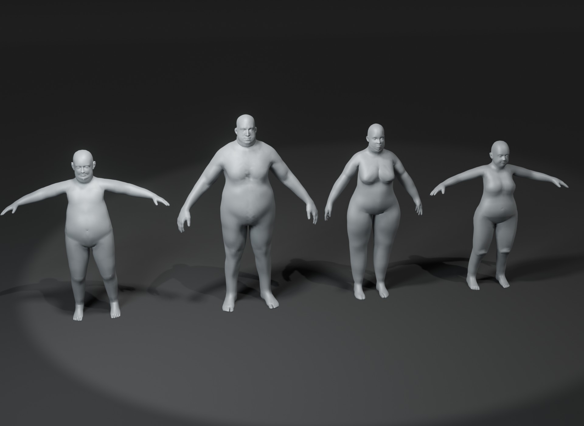Human Body Base Mesh 10 3D Models Pack – 10K Polygons + 76 Sound ...