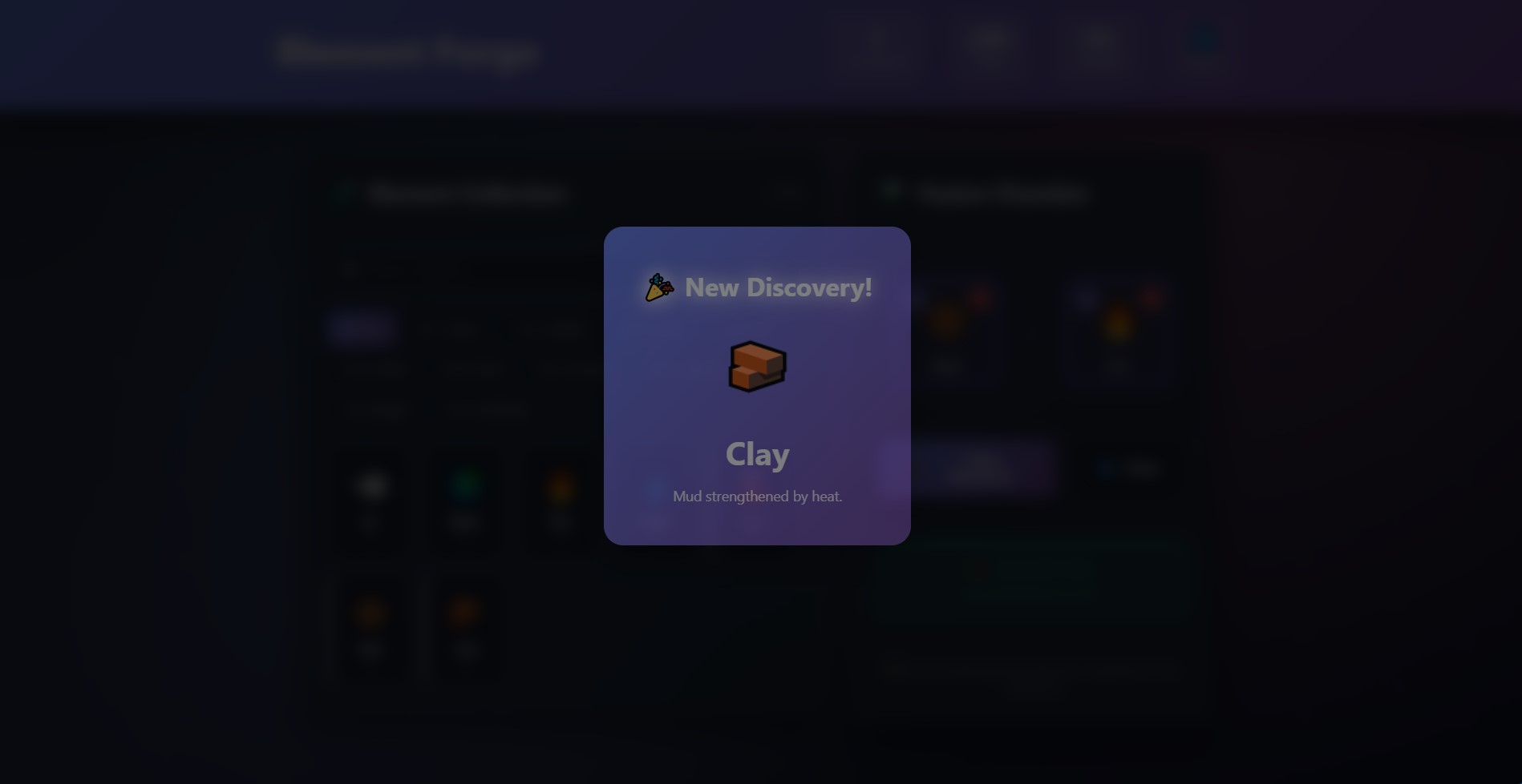 Screenshot 6 for Element Forge: Infinite Crafting Clone (React 18 update) Template