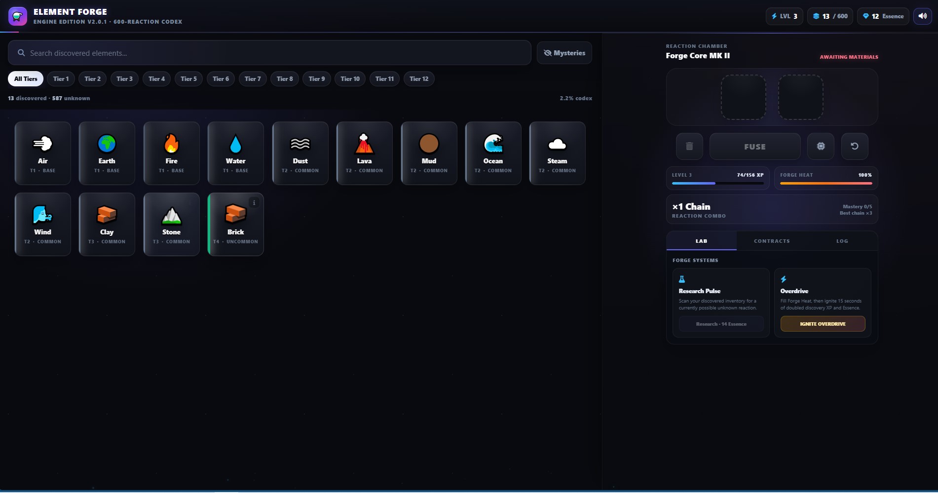 Screenshot 4 for Element Forge: Infinite Crafting Clone MAJOR UPDATE