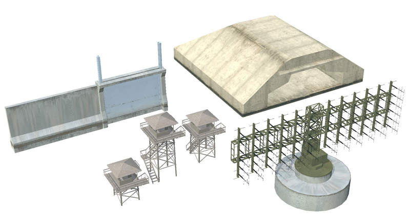 Basic Military Props Set by Sofa