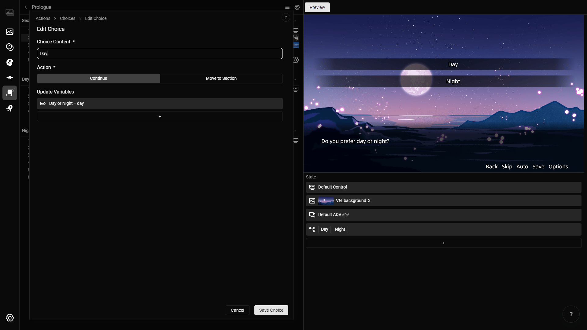 Screenshot 3 for RouteVN Creator | Visual Novel Engine