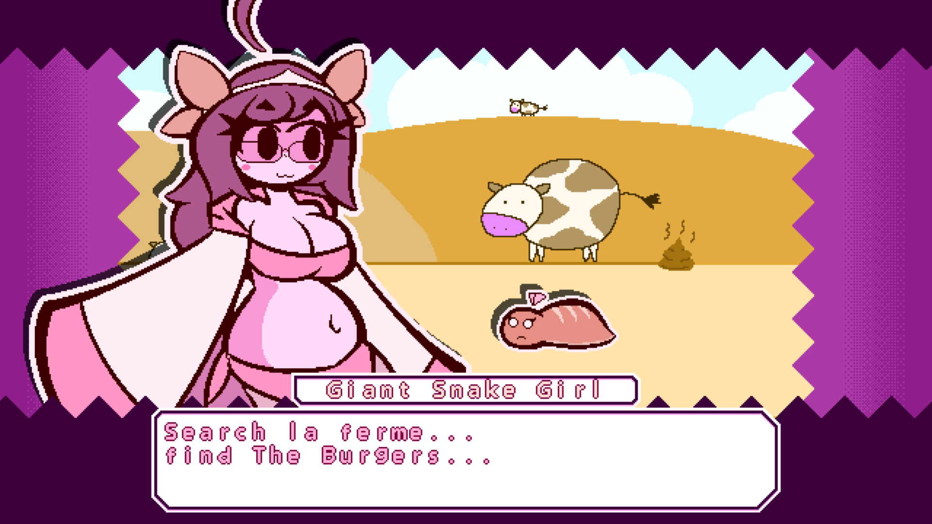 Screenshot 4 for Giant Snake Girl wants The Burger
