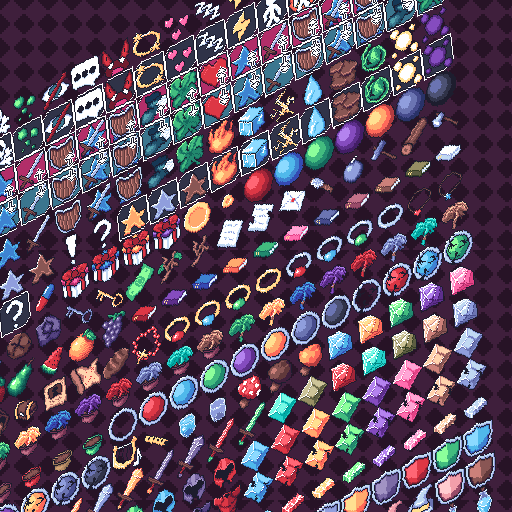 552 RPG Icons Pack – Pixel Art, Ready for RPG Maker MV/MZ by Ramski