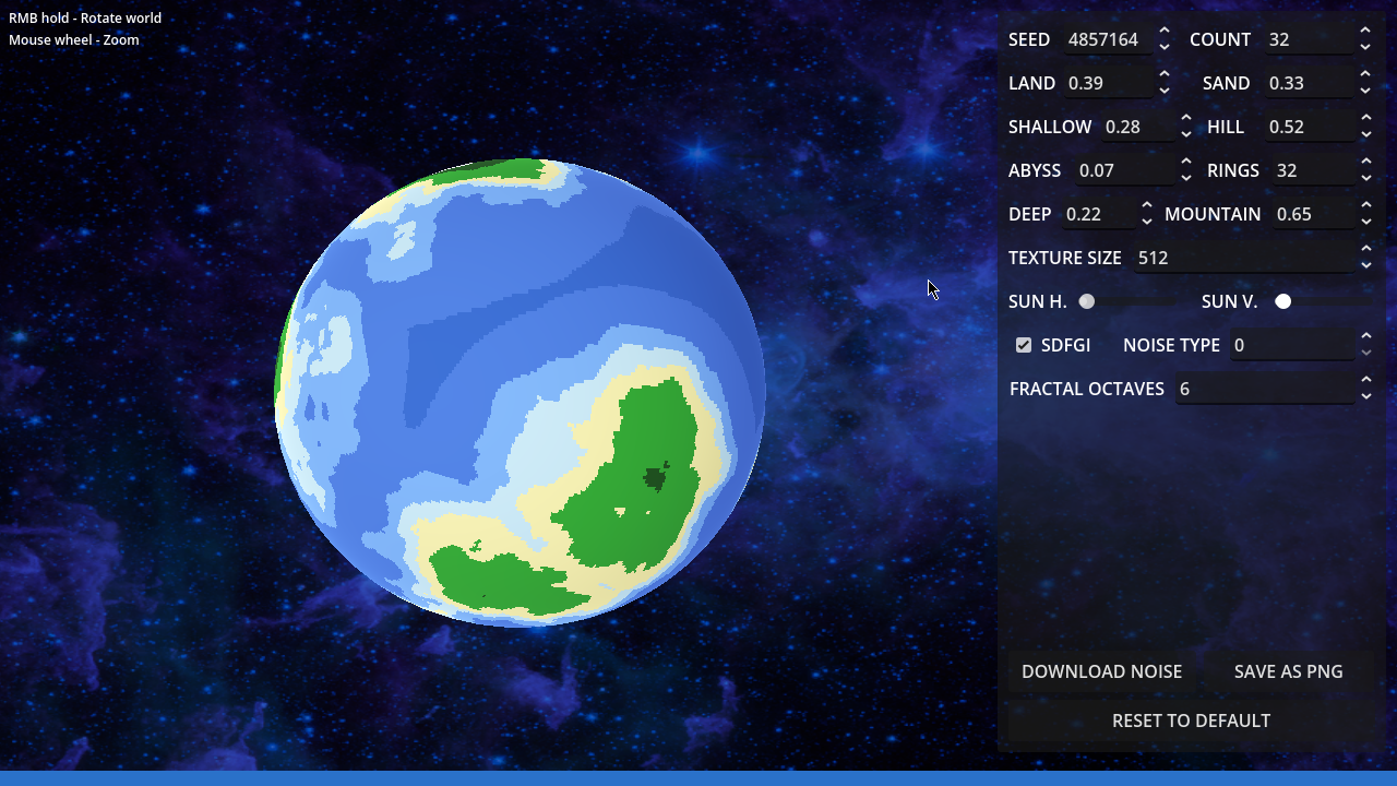 Screenshot 5 for Godot 4: Island Planet Generator