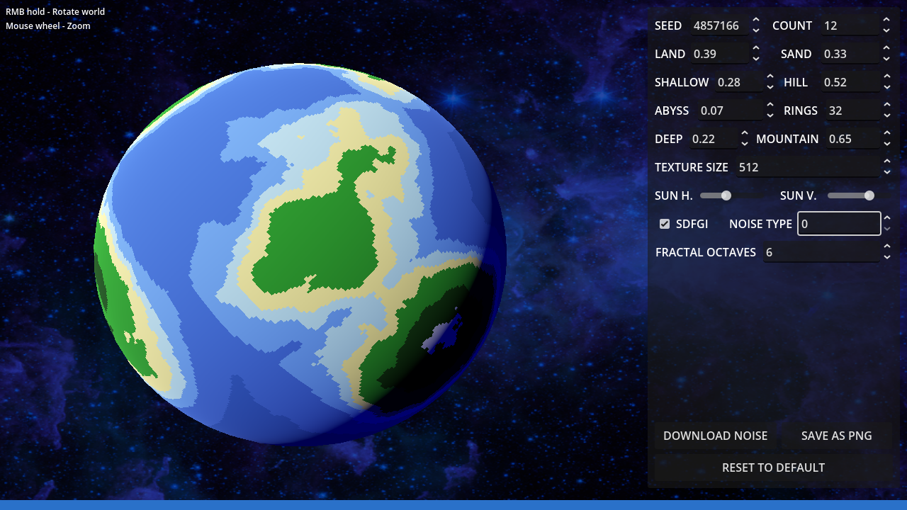 Screenshot 4 for Godot 4: Island Planet Generator