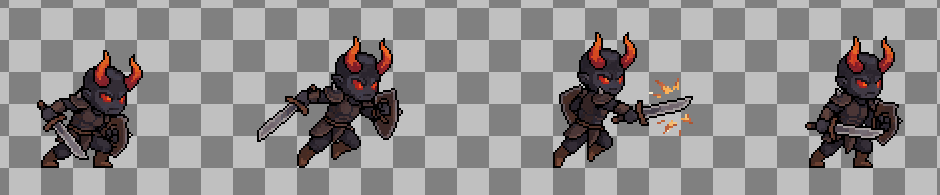 2D Character Sprite Sheet - Pixel Art Lower Demon by GreatGamingLife