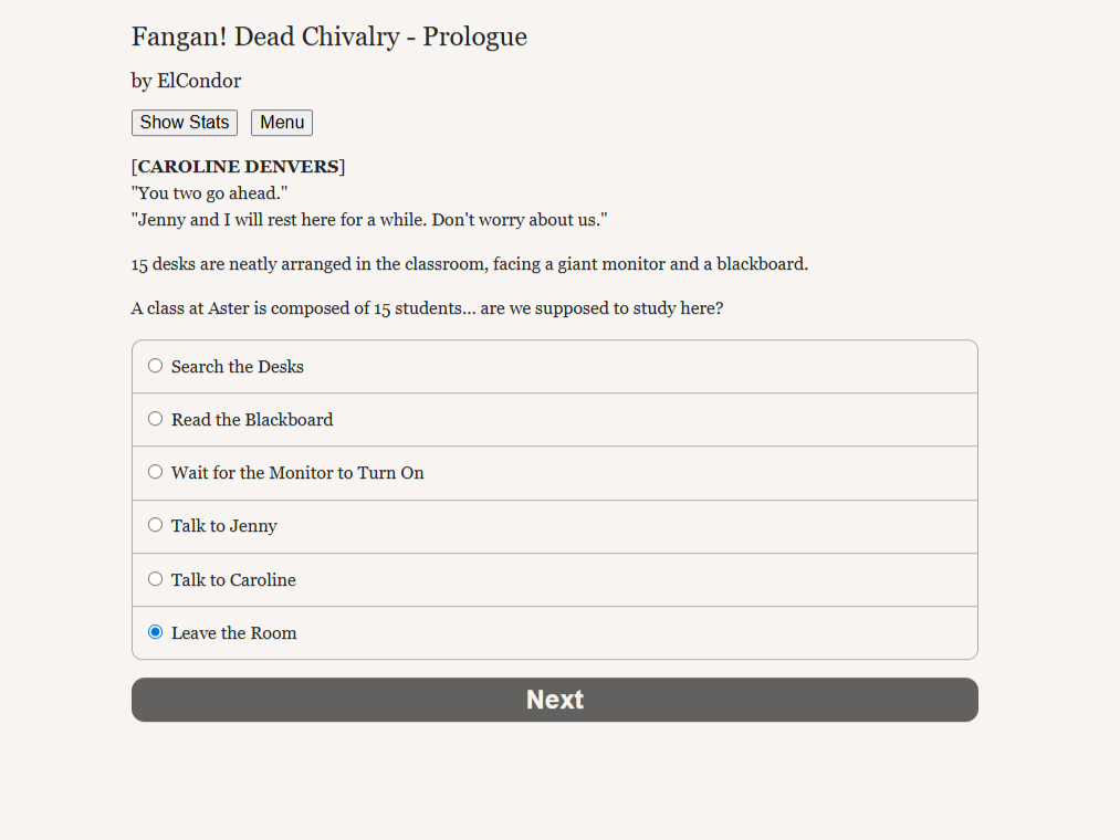 Screenshot 2 for Fangan! Dead Chivalry (A Danganronpa Fangame)