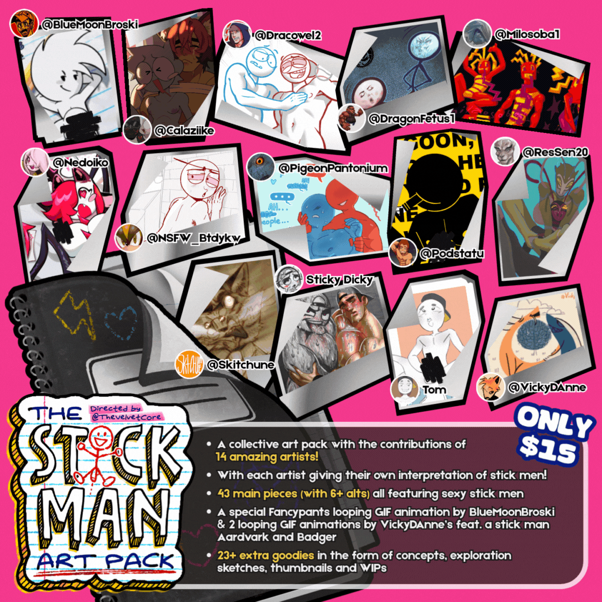 Stick Man Art Pack by Velvet Core