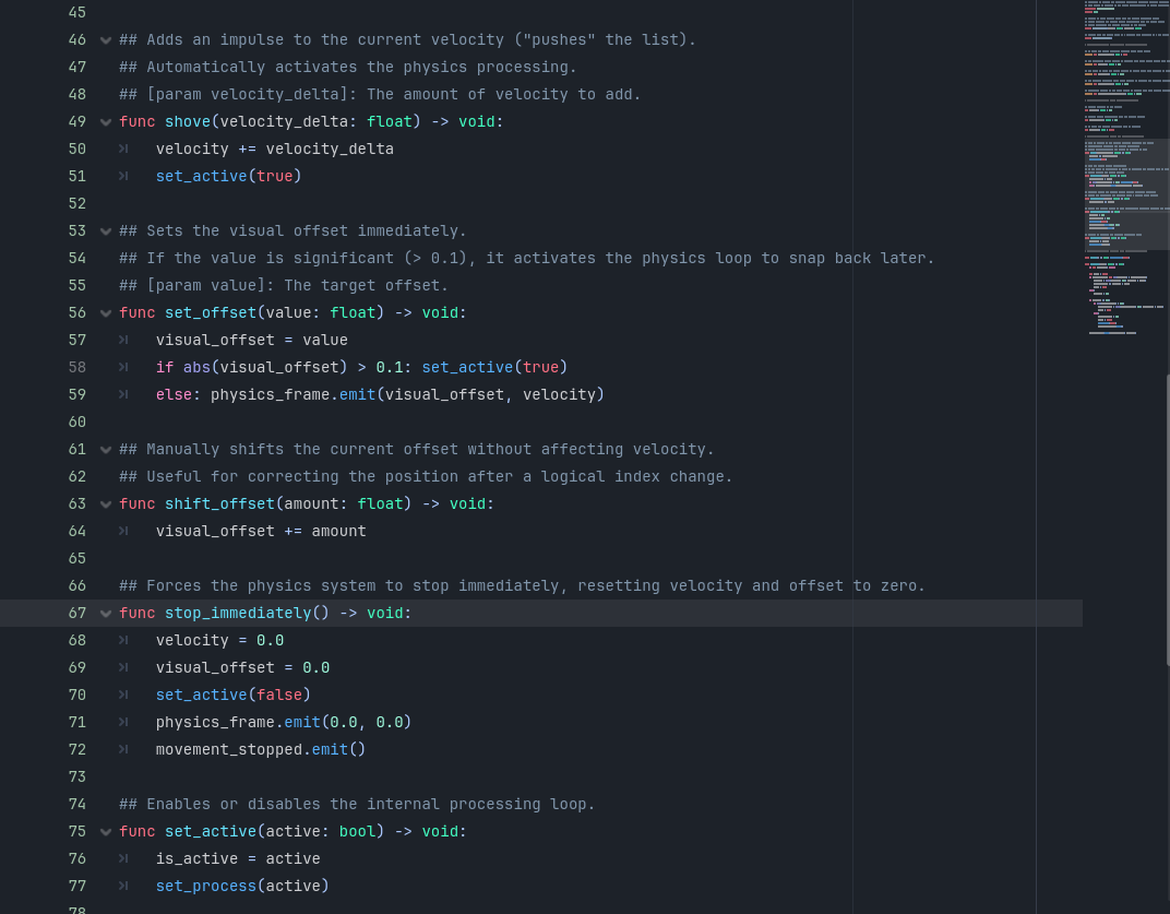 Screenshot 14 for Physics-Based Menu Navigation for Godot 4: inertia, snapping, curves, XMB layouts