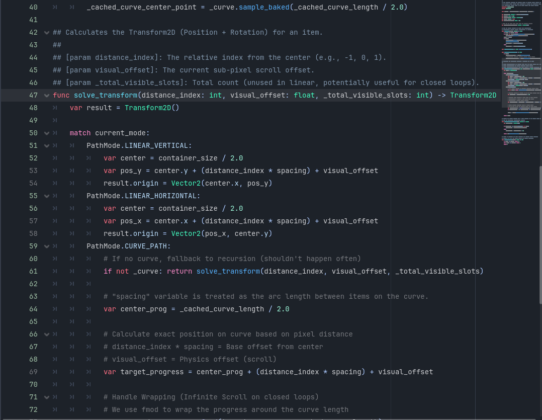 Screenshot 17 for Physics-Based Menu Navigation for Godot 4: inertia, snapping, curves, XMB layouts