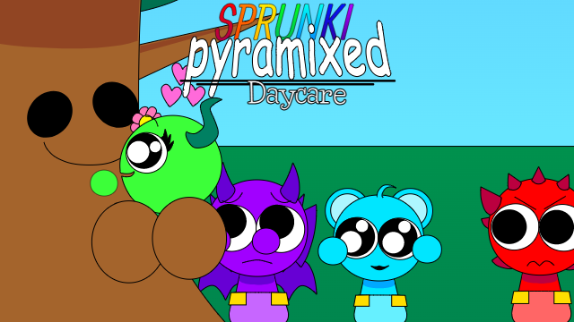 Screenshot 3 for Sprunki Daycare - Pyramixed