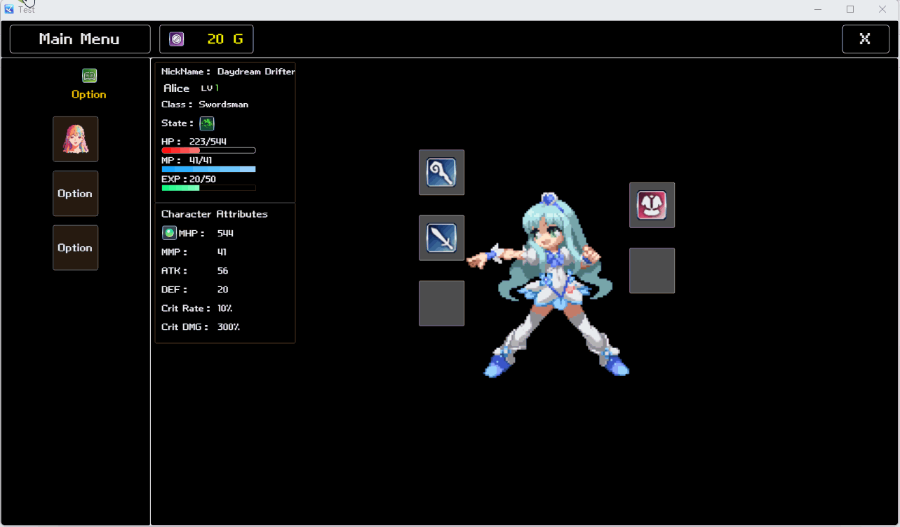 Custom Main Menu UI-RPG Maker MZ Plugin by i404i