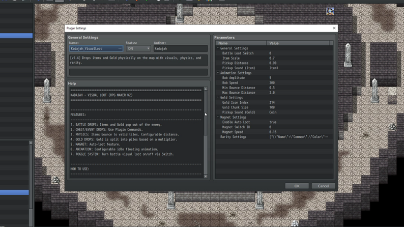 Kadajah's Visual Loot: Physics, Rarity & Rewards for RPG Maker MZ by ...