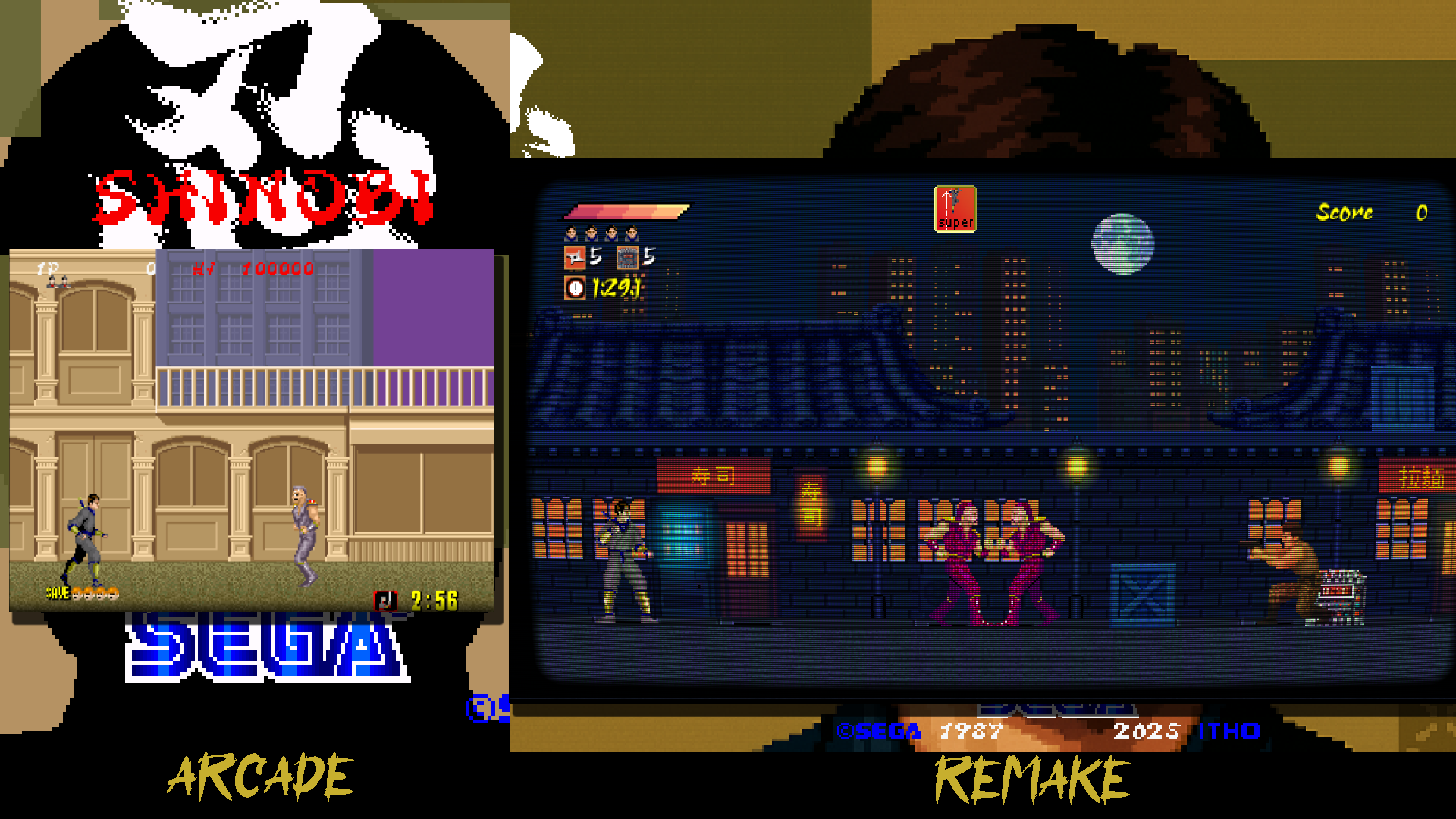 Screenshot 2 for Shinobi Arcade Fan Remake